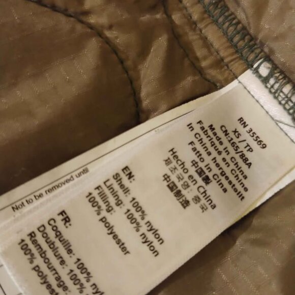 Alpha Industries Fishtail Camo Spring Parka 2 in 1 mens XS Coat Jacket - Picture 4 of 10